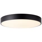 Brilliant Slimline Luce da soffitto Metallo Plastica Bianca Nero 58W 6800lm - 830-865 CCT | 490mm - Telecomando Dimmerabile