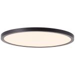 Brilliant Tuco Luce da soffitto Plastica Nero Bianca 19W 2700lm - 827 Bianco Molto Caldo | 294mm - A 3 Livelli Dimmerabile