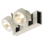 SLV Kalu Doppio Parete e Luce da soffitto Aluminium Bianca 31W 2000lm - 830 Luce Calda -  | Dimmerabile 