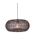 Good&Mojo Luce Pendente Arizona Rattan Burgundy S | Adatto per 1x E27 