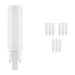 Confezione Multipack 10x Ledvance Dulux-D LED  6W - 830 Luce Calda -  | 2-Pin - Sostitutiva 13W
