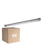 Confezione Multipack 4x Ledvance Stagna LED Submarine 16W 1600lm - 840 Bianco Freddo | 120cm - Sensore Di Movimento
