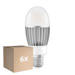 Confezione Multipack 6x Ledvance LED Bulbo HQL LED P E40 41W 5400lm - 827 Bianco Molto Caldo | Sostitutiva 125W