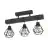 Eglo Luce da soffitto Townshend 5 Acciaio Legna Nero | IP20 - Adatto per 3x E27 
