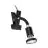 Eglo Clamp Parrini 1 Acciaio Nero 4.5W 345lm - 830 Luce Calda -  | IP20 - Incl. 1x GU10
