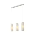 Nordlux Miella 3-Rail Luce Pendente Vetro Bianca | Adatto per 3x E27