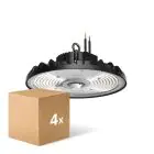 Confezione Multipack 4x Noxion Highbay LED Ecowhite V2.0 200W 32000lm 120D - 840 Bianco Freddo | IP65 - 1-10V Dimmerabile