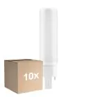 Confezione Multipack 10x Ledvance Dulux-D LED 6W - 840 Bianco Freddo | 4-Pin - Sostitutiva 13W